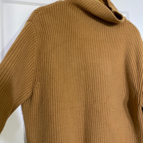 H&M rib-knit sweater wool cashmere mock turtleneck - Picture 3 of 5